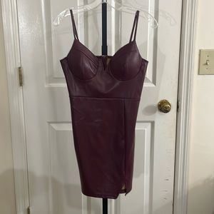 Burgundy Privy Dress